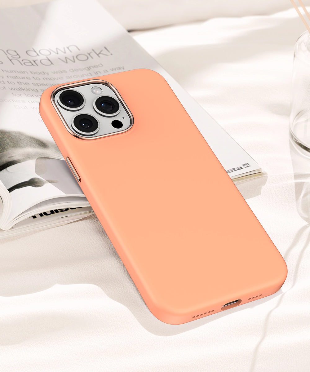 Asli Global Silicone Magsafe Cover For iPhone 15 Pro | Orange Asli Global Silicone Magsafe Cover For iPhone 15 Pro | Orange